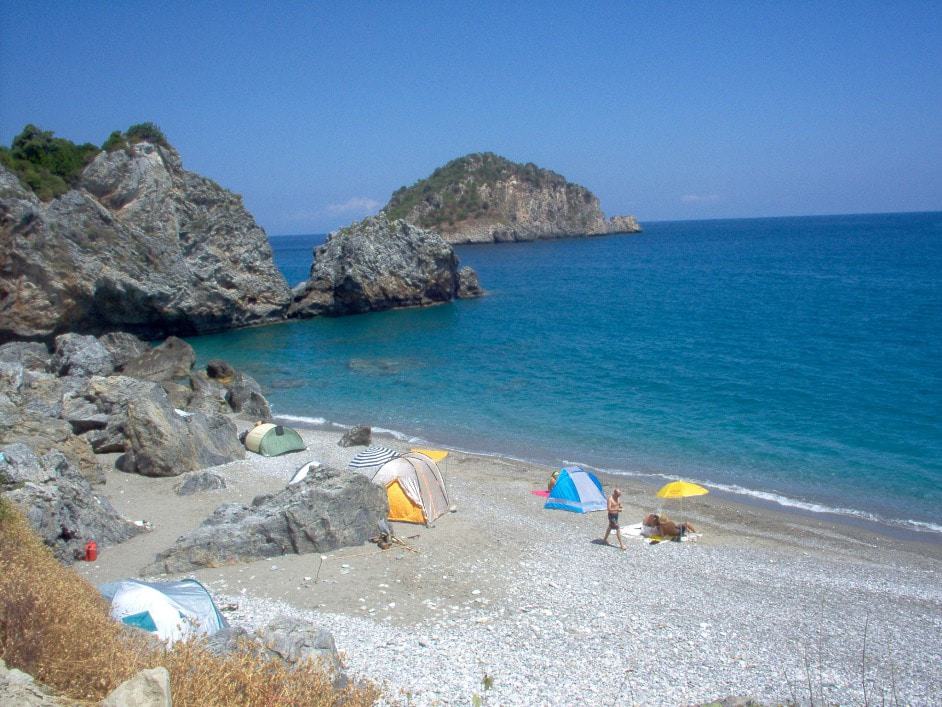 Playa de Chiliadou, Evia