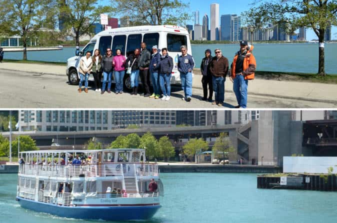 Visita en minibús por la ciudad de Chicago con crucero por el río