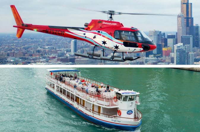 Crucero fluvial y excursión en helicóptero