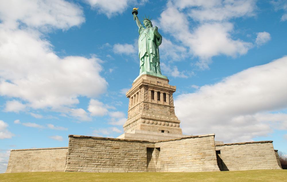 El pedestal de la Estatua de la Libertad