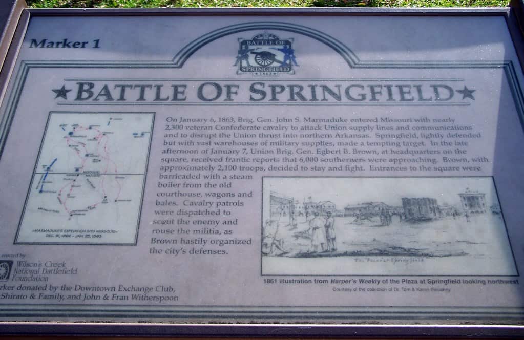 Marcador de la batalla de Springfield
