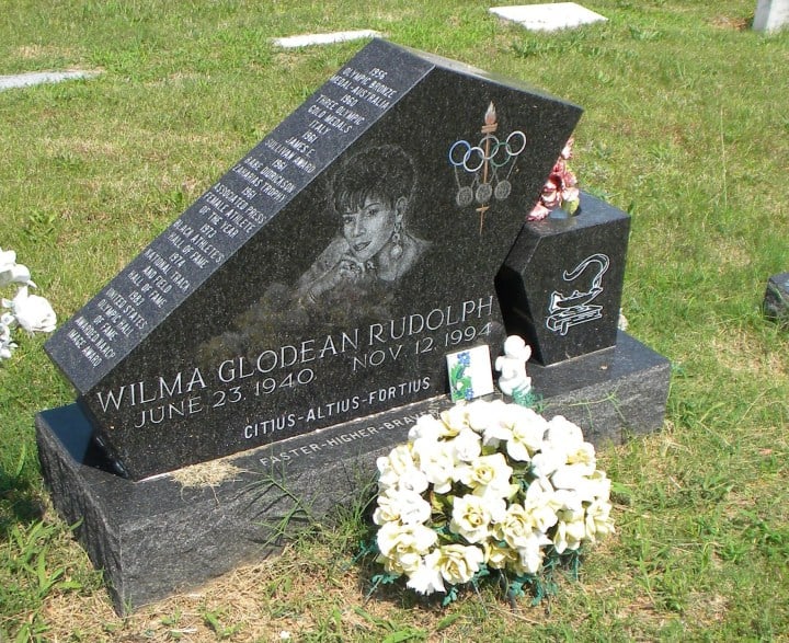 La tumba de Wilma Rudolph