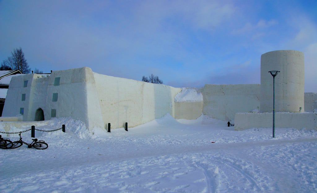 El castillo de nieve en Kemi