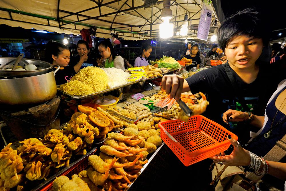 Mercado nocturno de Phnom Penh