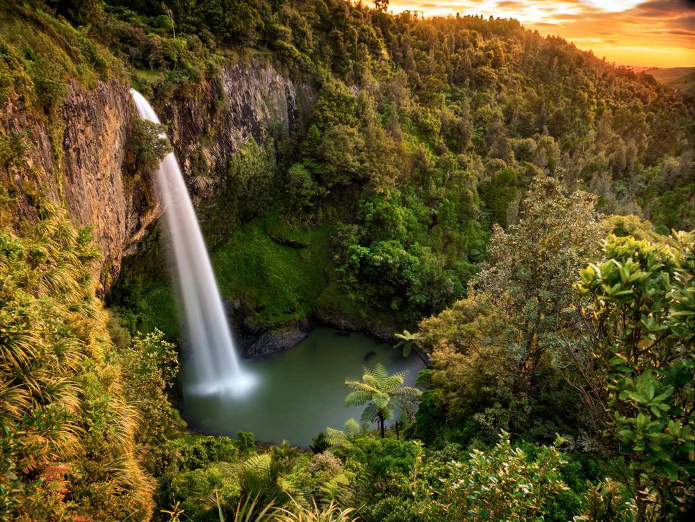 Bridal Veil Falls, Nueva Zelanda