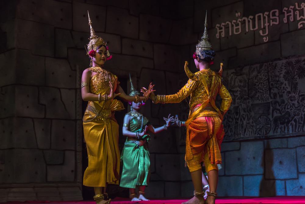 Actuación de danza Aspara, Siem Reap